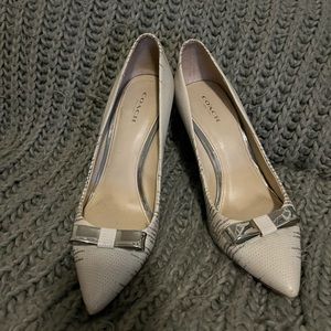 COACH “Hallie” Snake Skin Pump Size 8.5